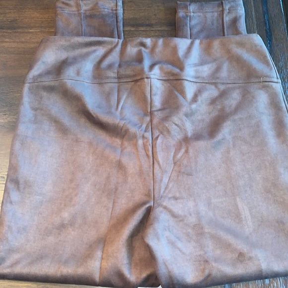 Brown Faux Suede Pull On Pants! - Picture 5 of 6